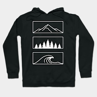 Stacked Nature - White Version Hoodie